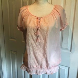 Pink Boho tassel Top